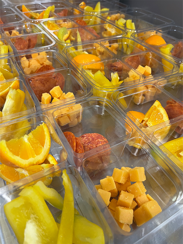 Fruit and cheese snacks