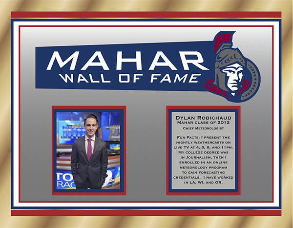 Mahar Wall of Fame - Dylan Robichaud