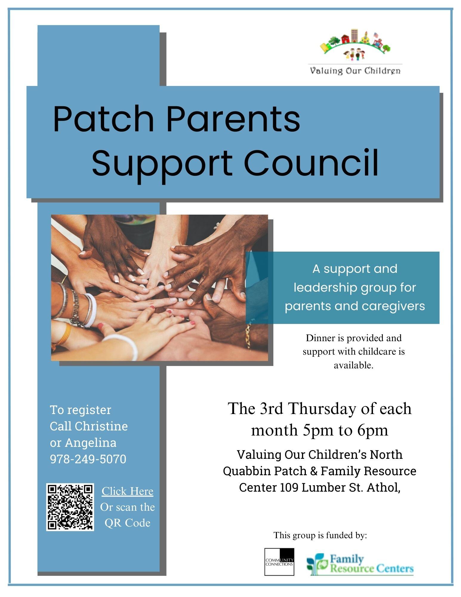 Patch Parents Support Council flyer